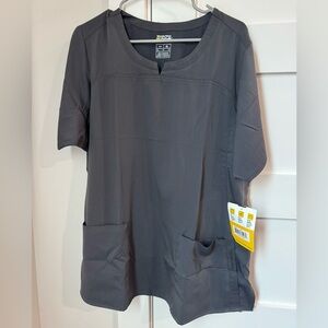 Women’s Wonder Wink Scrub Top Size XL Gray Modern Fit